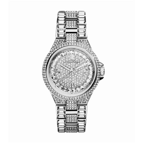 michael kors mini camille pavé silver-tone watch|Mini Camille Pavé Silver.